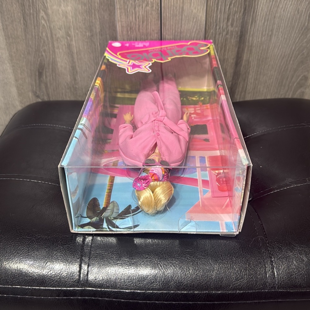 New Margot Robbie Barbie The Movie Doll In Pink Jump Suit Collectible Doll - Picture 7 of 8